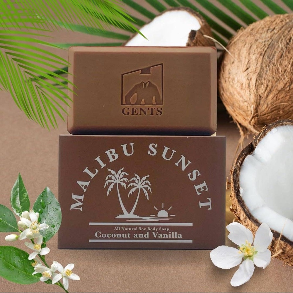 GENTS Men Body Soaps 5 oz All Natural-Malibu Sunset